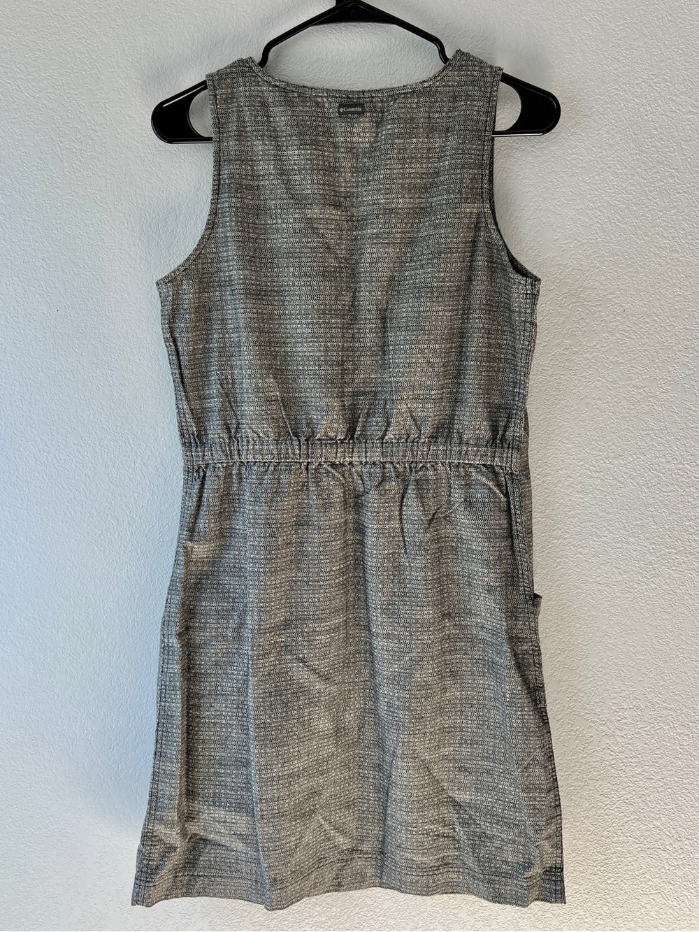Columbia Organic Cotton Small Dress Coastal Grandmother Minimalist Pocket Dress - Picture 3 of 7
